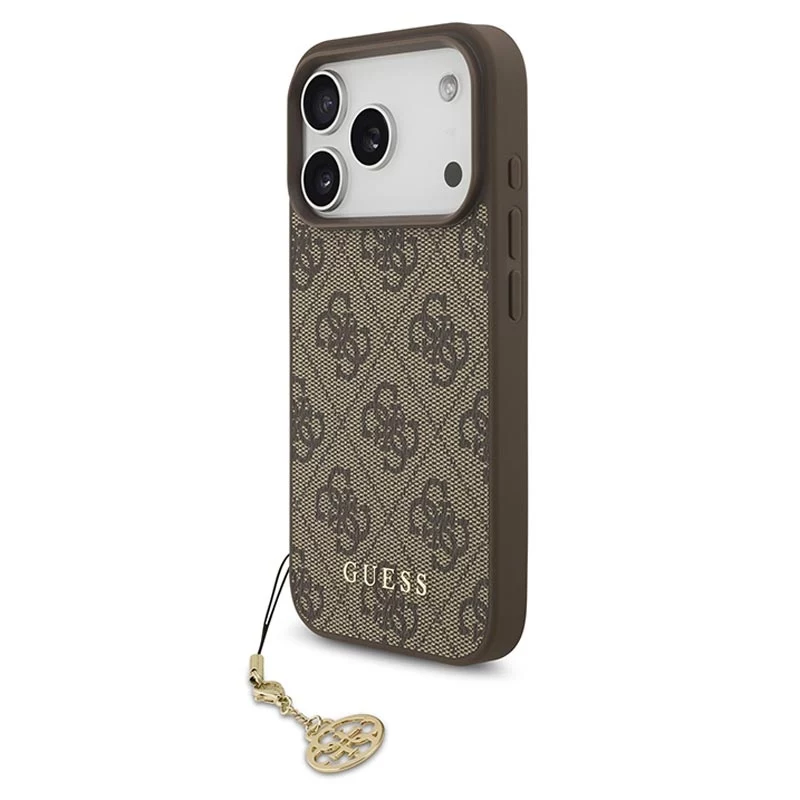 Guess 4G Charms Collection MagSafe Case για iPhone 17 Pro (καφέ)