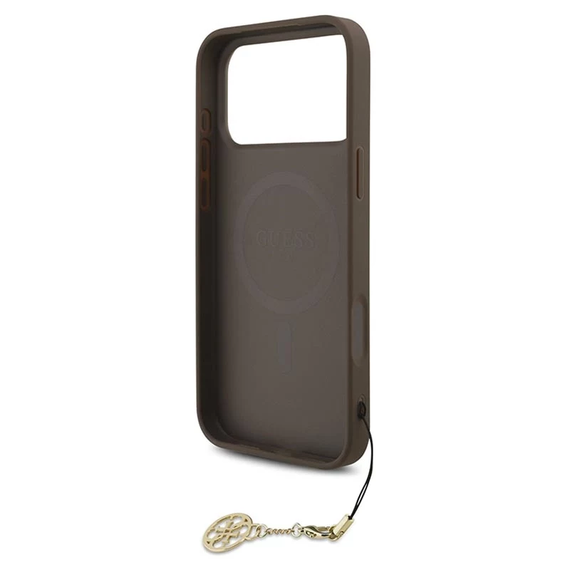 Guess 4G Charms Collection MagSafe Case για iPhone 17 Pro Max (καφέ)