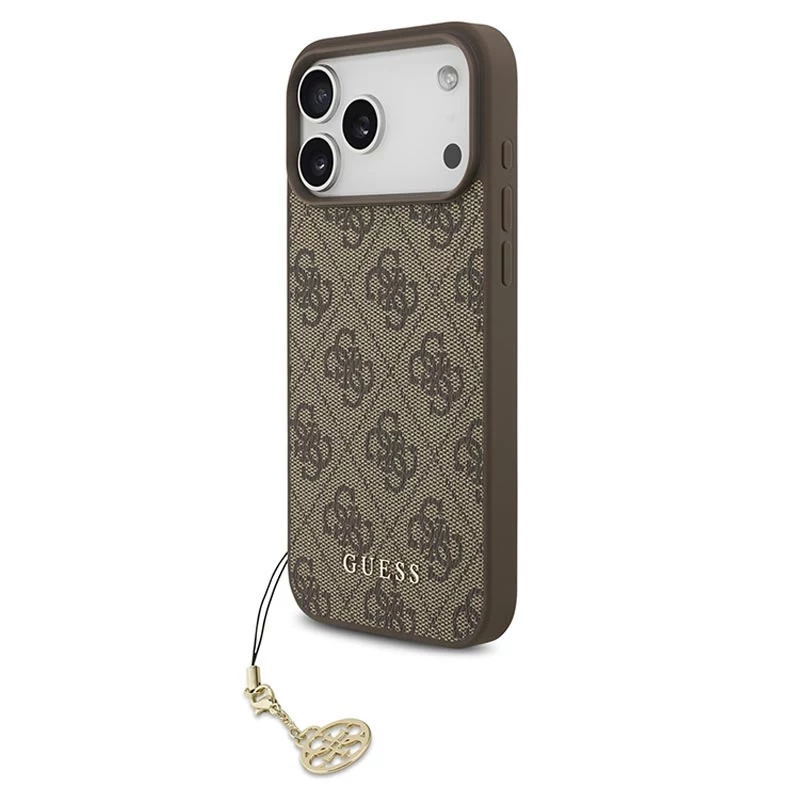 Guess 4G Charms Collection MagSafe Case για iPhone 17 Pro Max (καφέ)