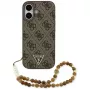 Guess 4G Strap Triangle Logo MagSafe Case για iPhone 17 καφέ