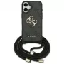 Guess 4G Big Logo Cord Strap Crossbody Case για Apple iPhone 17, μαύρο