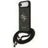 Guess 4G Big Logo Cord Stap Crossbody Case για iPhone Air, μαύρο