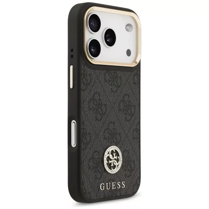Guess Θήκη MagSafe 4G Strass Logo για iPhone 17 Pro (μαύρο)