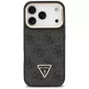 Guess Θήκη MagSafe 4G PU Triangle Logo & Stand Camera για iPhone 17 Pro μαύρο