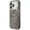 Guess Θήκη MagSafe Python Pattern για iPhone 17 Pro καφέ