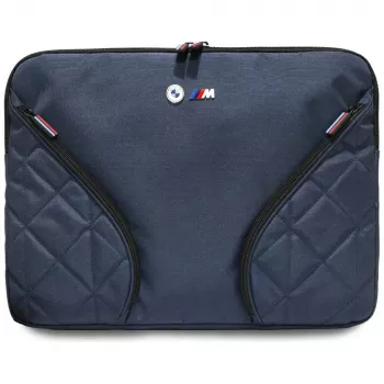 BMW Nylon Θήκη Laptop 16 ίντσες Μπλε Ναυτικό με Μεταλλικό Λογότυπο
