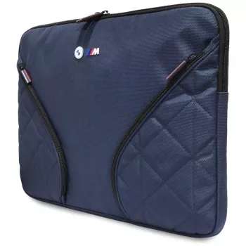 BMW Nylon Θήκη Laptop 16 ίντσες Μπλε Ναυτικό με Μεταλλικό Λογότυπο