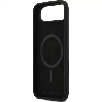 KARL LAGERFELD Θήκη σιλικόνης Karl & Choupette Ring MagSafe για Apple iPhone Air - μαύρο