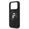 KARL LAGERFELD Θήκη σιλικόνης Karl & Choupette Ring MagSafe για Apple iPhone 17 Pro μαύρο