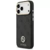 Guess 4G Strass Logo & Big Strap Metal Buttons MagSafe Θήκη για iPhone 17 Pro Max Μαύρο