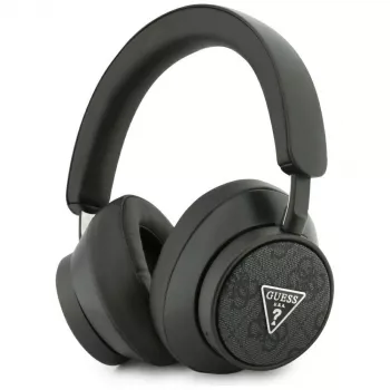 Guess 4G Triangle Logo Ασύρματα Over-Ear Ακουστικά Bluetooth 5.4 ENC Μαύρο