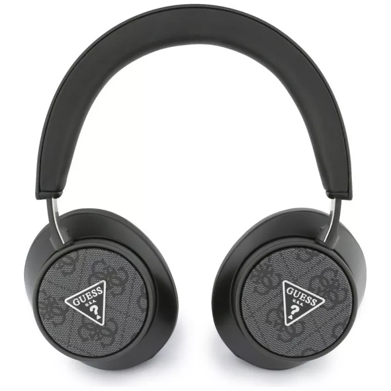 Guess 4G Triangle Logo Ασύρματα Over-Ear Ακουστικά Bluetooth 5.4 ENC Μαύρο