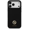 Guess Silicone Logo Strass 4G MagSafe Θήκη για iPhone 17 Pro Max Μαύρο