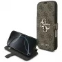 Guess Book 4G Metal Logo Θήκη για Apple iPhone 17 Pro, Καφέ