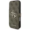 Guess Book 4G Metal Logo Θήκη για Apple iPhone 17 Pro, Καφέ