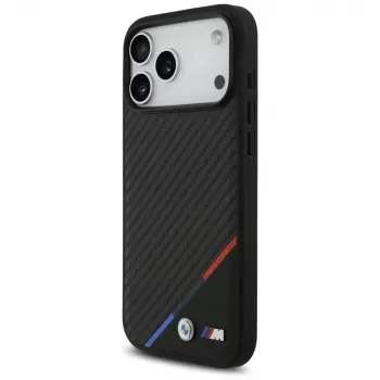 BMW M Carbon Tricolor Line MagSafe Θήκη για iPhone 17 Pro Max Μαύρο