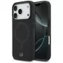 Mercedes Plain Smooth Leather MagSafe Θήκη για iPhone 17 Pro Μαύρο