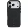 Mercedes Plain Smooth Leather MagSafe Θήκη για iPhone 17 Pro Μαύρο