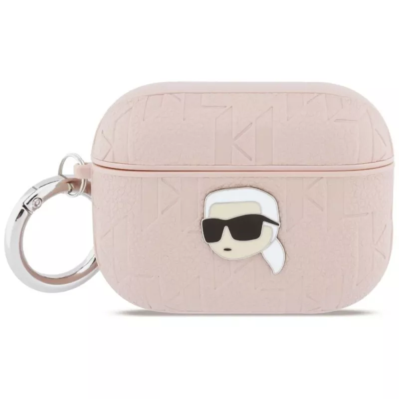 KARL LAGERFELD Monogram Karl Head Θήκη για AirPods Pro 3, Ροζ