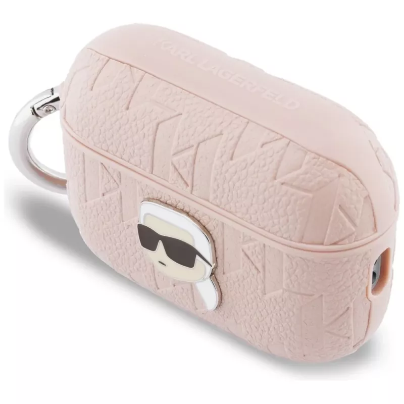 KARL LAGERFELD Monogram Karl Head Θήκη για AirPods Pro 3, Ροζ