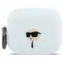 KARL LAGERFELD Silicone Karl Head 3D Θήκη για AirPods Pro 3 Λευκό