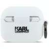 KARL LAGERFELD Silicone Karl Head 3D Θήκη για AirPods Pro 3 Λευκό