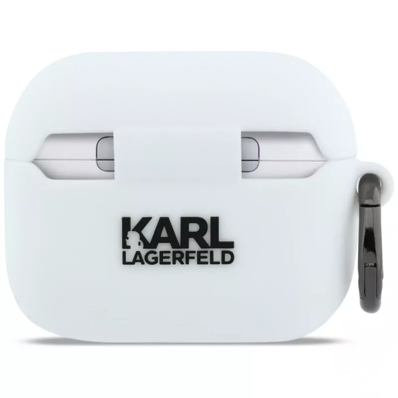 KARL LAGERFELD Silicone Karl Head 3D Θήκη για AirPods Pro 3 Λευκό