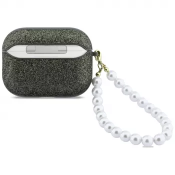 Guess Glitter Pearl Strap Θήκη για AirPods Pro 3, Χακί