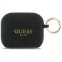 Guess Silicone Glitter Ring Θήκη για AirPods Pro 3, Μαύρο