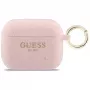 Guess Silicone Glitter Ring Θήκη για AirPods Pro 3, Ροζ