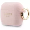 Guess Silicone Glitter Ring Θήκη για AirPods Pro 3, Ροζ