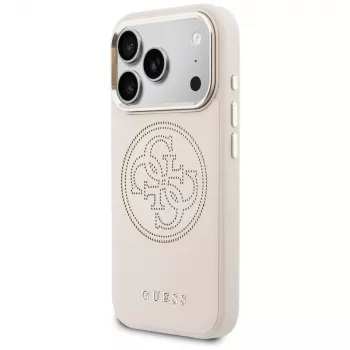 Guess Perforated 4G MagSafe Θήκη για iPhone 17 Pro, Ροζ