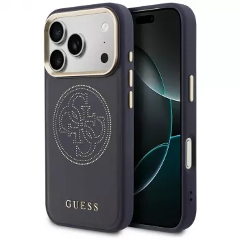 Guess Perforated 4G MagSafe Θήκη για iPhone 17 Pro, Μπλε