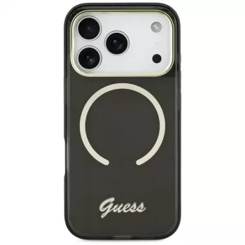 Guess IML Script Metal MagSafe Θήκη για Apple iPhone 17, Μαύρο