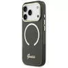 Guess IML Script Metal MagSafe Θήκη για Apple iPhone 17 Pro Μαύρο