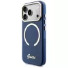 Guess IML Script Metal MagSafe Θήκη για iPhone 17 Pro Μπλε