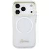 Guess IML Gradient Script Metal MagSafe Θήκη για iPhone 17 Pro Max Λευκό