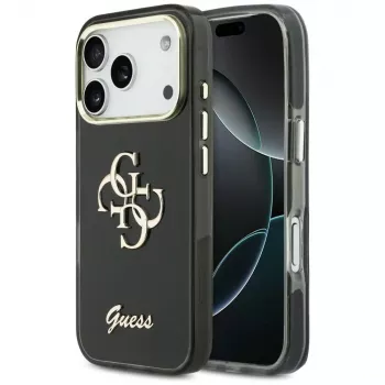 Guess IML 4G Script Metal Θήκη για Apple iPhone 17 Pro Μαύρο