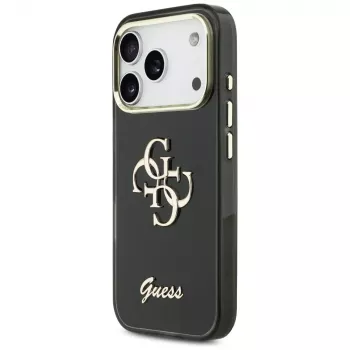 Guess IML 4G Script Metal Θήκη για Apple iPhone 17 Pro Μαύρο