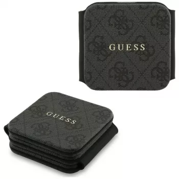 Guess 4G Ασύρματος Φορτιστής - MagSafe 3-in-1 Επαγωγικός Σταθμός Φόρτισης για iPhone, AirPods και Apple Watch 15W (Μαύρο)
