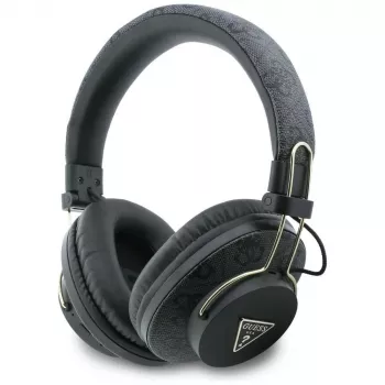 Guess Triangle Logo Bluetooth ENC Over-Ear Ακουστικά Μαύρο