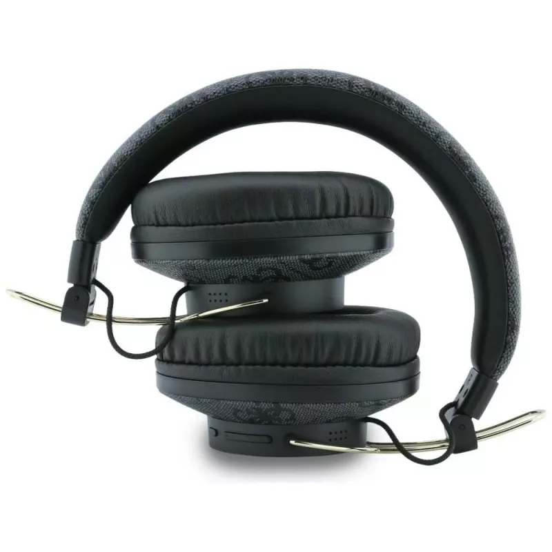 Guess Triangle Logo Bluetooth ENC Over-Ear Ακουστικά Μαύρο