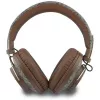 Guess Triangle Logo Bluetooth ENC Over-Ear Ακουστικά Καφέ