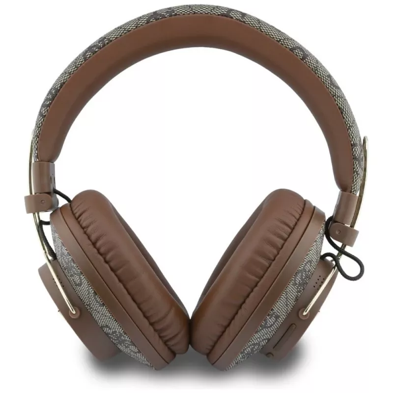 Guess Triangle Logo Bluetooth ENC Over-Ear Ακουστικά Καφέ