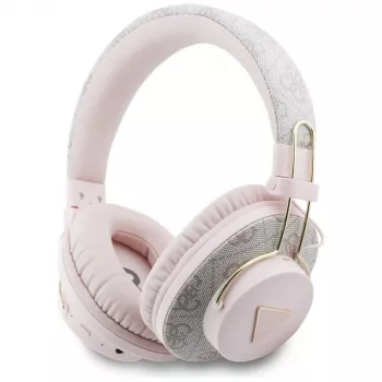 Guess Triangle Logo Bluetooth ENC Over-Ear Ακουστικά Pink