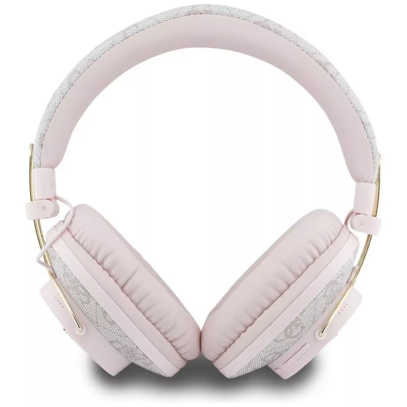 Guess Triangle Logo Bluetooth ENC Over-Ear Ακουστικά Pink