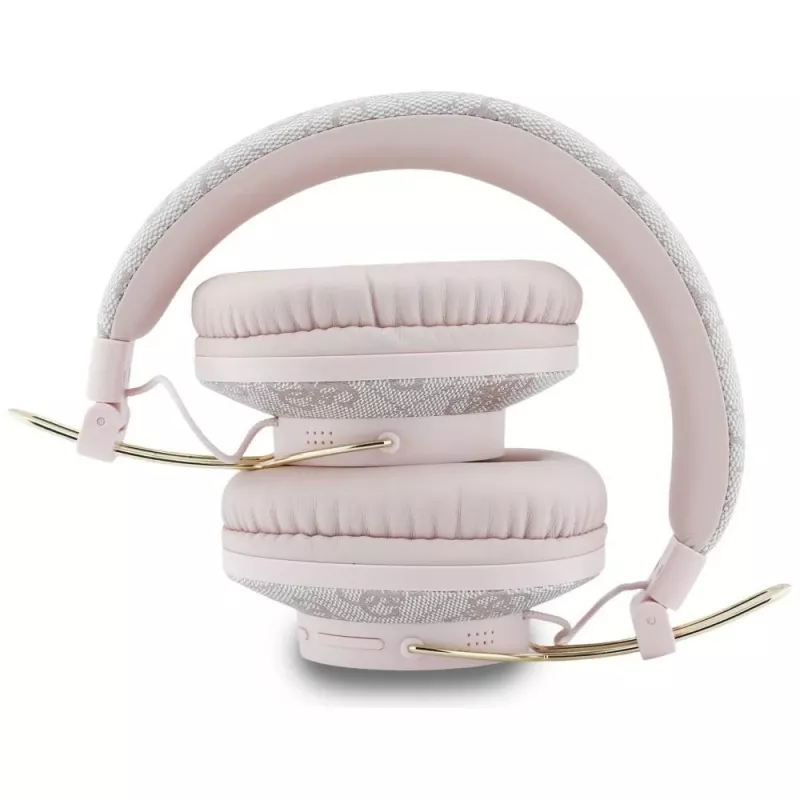 Guess Triangle Logo Bluetooth ENC Over-Ear Ακουστικά Pink