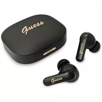 Guess Script Metal TWS Ακουστικά Μαύρα