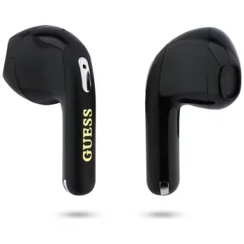 Guess Gold Line Triangle TWS Bluetooth Earbuds με θήκη φόρτισης (Μαύρο)