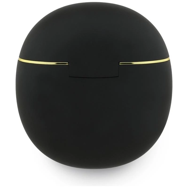Guess Gold Line Triangle TWS Bluetooth Earbuds με θήκη φόρτισης (Μαύρο)
